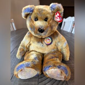 Vintage Ty Beanie Babies Large Beanie Buddy Clubby III Official Club Bear Plushy
